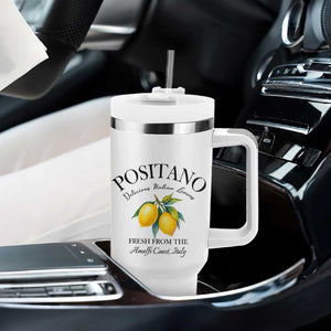 Positano Lemons Tumbler With Handle Fresh from the Amalfi Coast Italian Fruit TS02 Print Your Wear