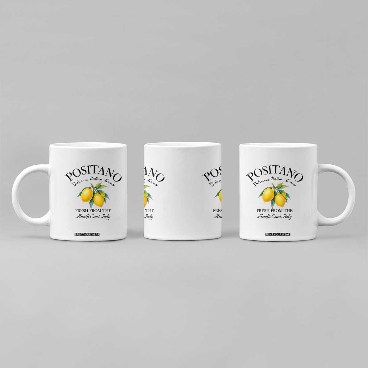 Positano Lemons Coffee Mug Fresh from the Amalfi Coast Italian Fruit TS02 Print Your Wear