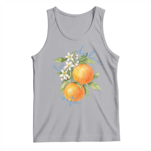 La Dolce Vita Oranges Tank Top Romantic Italian Citrus Blossom Mediterranean Charm TS02 Athletic Heather Print Your Wear
