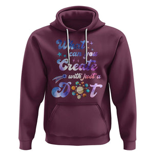 Dot Day Hoodie What Can You Create With Just A Dot Space Polka Dot TS02 Maroon Printyourwear