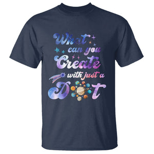 Dot Day T Shirt What Can You Create With Just A Dot Space Polka Dot TS02 Navy Printyourwear