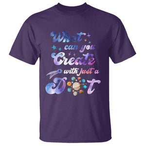 Dot Day T Shirt What Can You Create With Just A Dot Space Polka Dot TS02 Purple Printyourwear