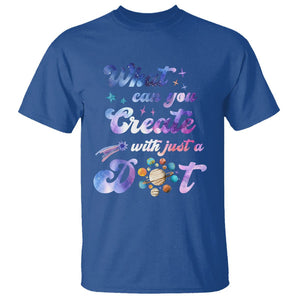 Dot Day T Shirt What Can You Create With Just A Dot Space Polka Dot TS02 Royal Blue Printyourwear