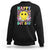 Happy Dot Day Sweatshirt Cute Smile Face Retro Groovy TS02 Black Print Your Wear