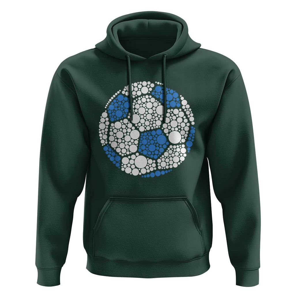 Happy Dot Day Hoodie Polka Dots Ball Soccer Lover TS02 Dark Forest Green Print Your Wear