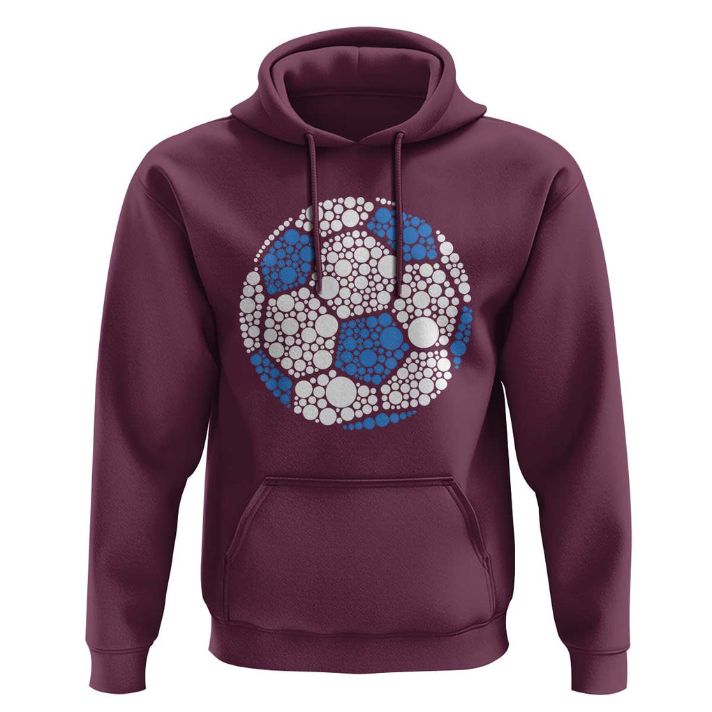 Happy Dot Day Hoodie Polka Dots Ball Soccer Lover TS02 Maroon Print Your Wear