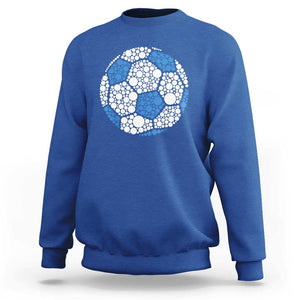 Happy Dot Day Sweatshirt Polka Dots Ball Soccer Lover TS02 Royal Blue Print Your Wear