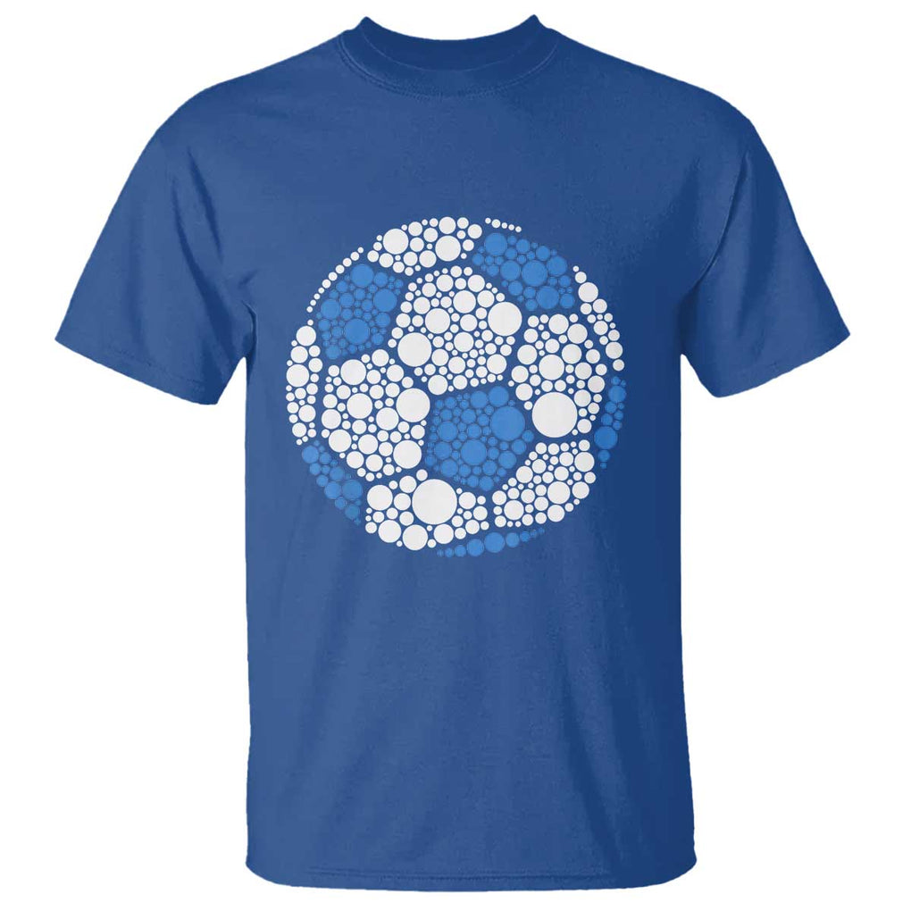 Happy Dot Day T Shirt Polka Dots Ball Soccer Lover TS02 Royal Blue Print Your Wear