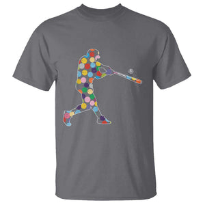 Happy Dot Day T Shirt Polka Dots Art Baseball Player TS02 Charcoal Print Your Wear