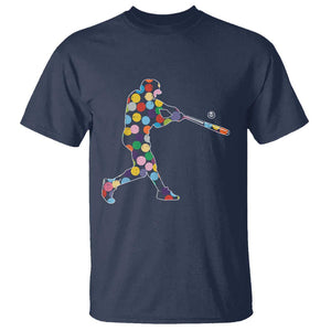 Happy Dot Day T Shirt Polka Dots Art Baseball Player TS02 Navy Print Your Wear