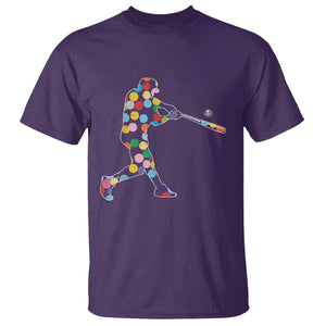 Happy Dot Day T Shirt Polka Dots Art Baseball Player TS02 Purple Print Your Wear