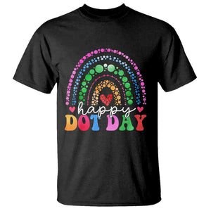 Happy Dot Day T Shirt Retro Rainbow TS02 Black Print Your Wear