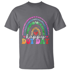 Happy Dot Day T Shirt Retro Rainbow TS02 Charcoal Print Your Wear