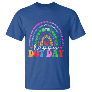 Happy Dot Day T Shirt Retro Rainbow TS02 Royal Blue Print Your Wear