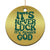 Funny Christian Faith Christmas Ornament It's Never Luck It's Always God TS02 Print Your Wear