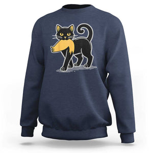 Cat Ladies For Kamala Sweatshirt Harris Donald Trump 2024 Sarcastic TS02 Navy Print Your Wear