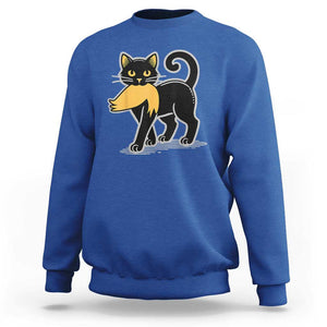 Cat Ladies For Kamala Sweatshirt Harris Donald Trump 2024 Sarcastic TS02 Royal Blue Print Your Wear