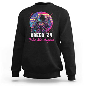 Creed '24 Take Me Higher Sweatshirt American Astronaut Election 2024 TS02 Black Print Your Wear