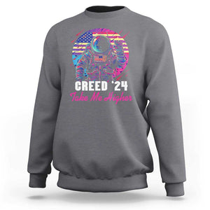 Creed '24 Take Me Higher Sweatshirt American Astronaut Election 2024 TS02 Charcoal Print Your Wear