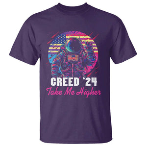 Creed '24 Take Me Higher T Shirt American Astronaut Election 2024 TS02 Purple Print Your Wear