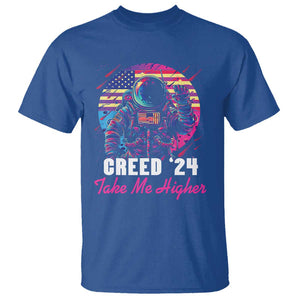 Creed '24 Take Me Higher T Shirt American Astronaut Election 2024 TS02 Royal Blue Print Your Wear