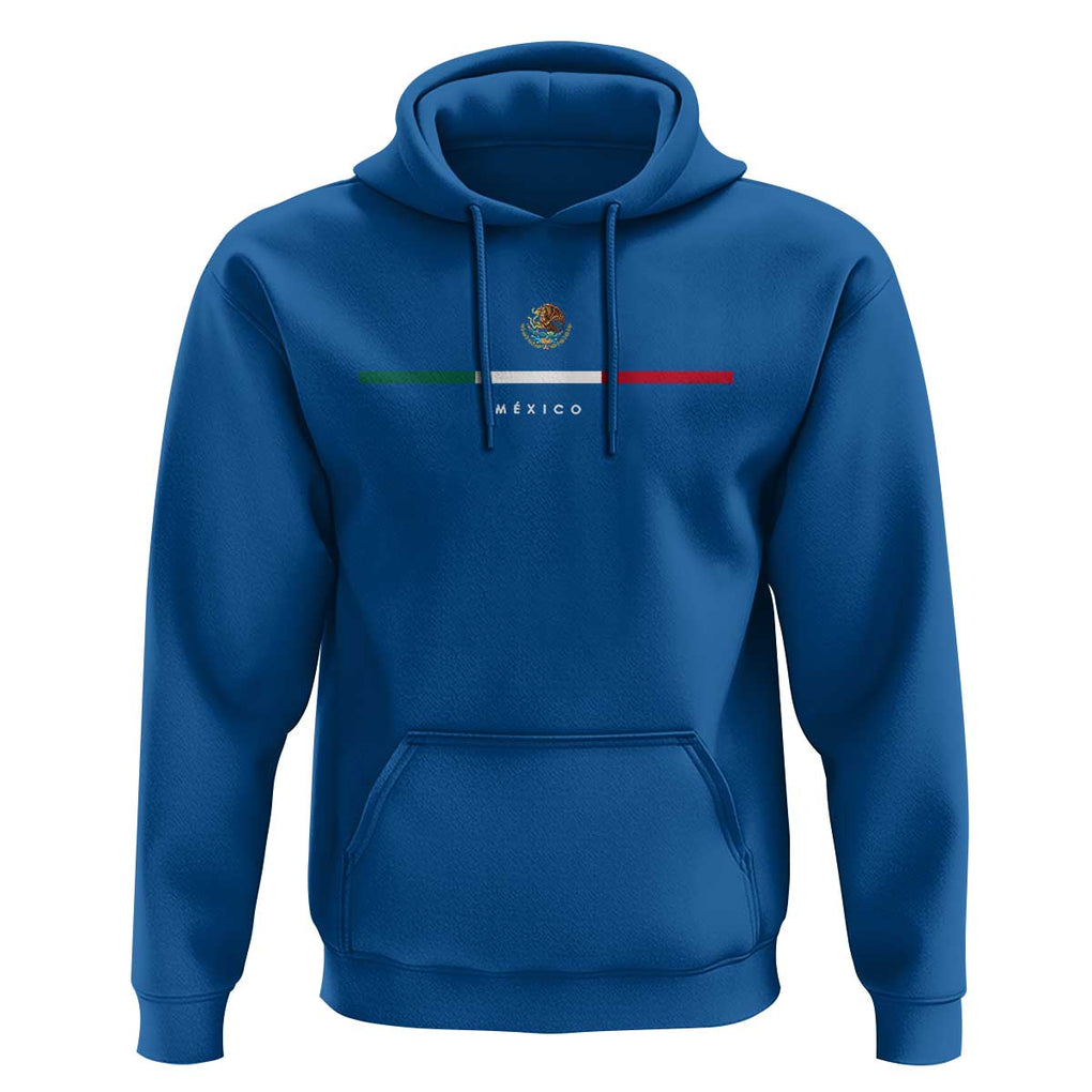 Mexico Pride Hoodie Mexican Flag Independence Day Hispanic Heritage Minimalism TS02 Royal Blue Print Your Wear