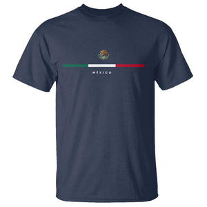 Mexico Pride T Shirt Mexican Flag Independence Day Hispanic Heritage Minimalism TS02 Navy Print Your Wear