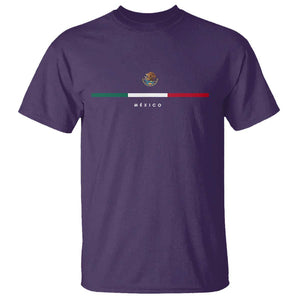 Mexico Pride T Shirt Mexican Flag Independence Day Hispanic Heritage Minimalism TS02 Purple Print Your Wear