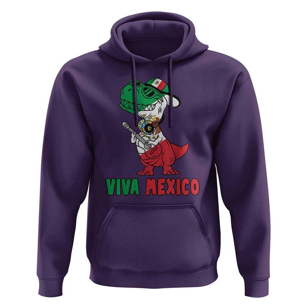 Viva Mexico Hoodie Funny Mexican Dance Dinosaur Hispanic Heritage TS02 Purple Print Your Wear