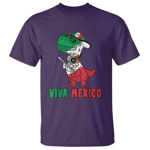 Viva Mexico T Shirt Funny Mexican Dance Dinosaur Hispanic Heritage TS02 Purple Print Your Wear