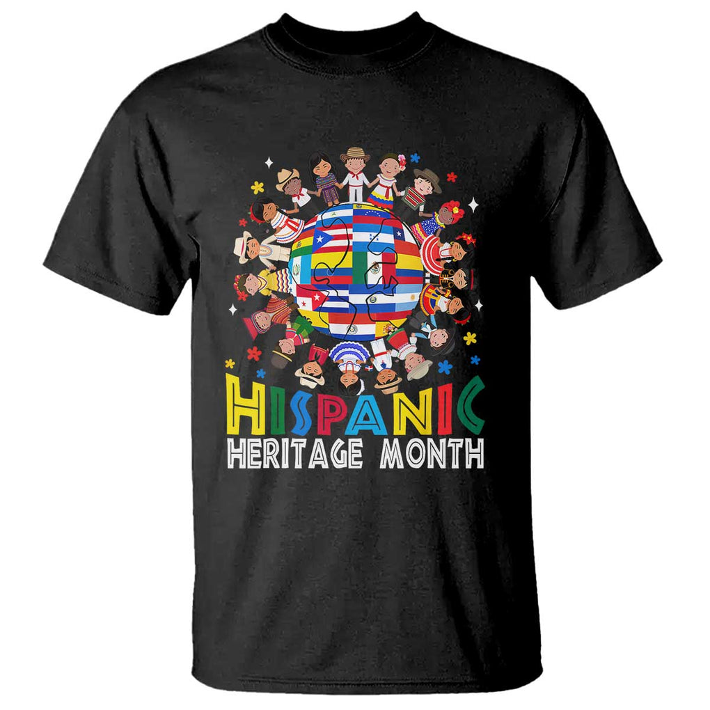 Hispanic Heritage Month T Shirt Herencia Hispana Celebration Hispanic Americans TS02 Black Print Your Wear