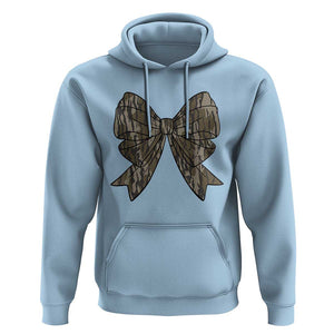 Camo Coquette Bow Duck Hunting Hoodie Retro Camouflage TS02 Light Blue Print Your Wear