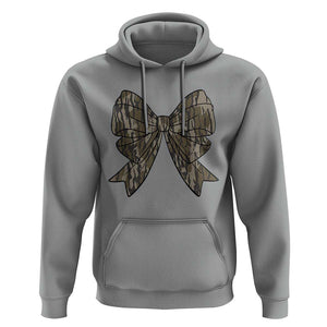 Camo Coquette Bow Duck Hunting Hoodie Retro Camouflage TS02 Sport Gray Print Your Wear