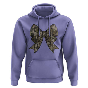 Camo Coquette Bow Duck Hunting Hoodie Retro Camouflage TS02 Violet Print Your Wear