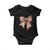 Coquette Bow Pumpkin American Football Baby Onesie Retro Thanksgiving Autumn Vibe TS02 Black Print Your Wear