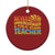 Never Underestimate A Public School Teacher Christmas Ornament Tim Walz 2024 Saying Public Education TS02 Print Your Wear