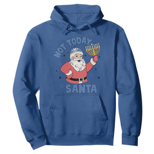 Santa Hanukkah Hoodie Not Today Santa Chanukah Jewish Festival Jew Hanukkah TS02 Royal Blue Printyourwear