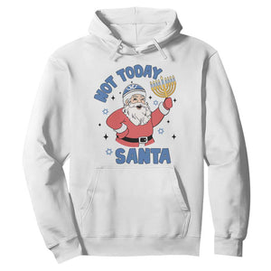 Santa Hanukkah Hoodie Not Today Santa Chanukah Jewish Festival Jew Hanukkah TS02 White Printyourwear