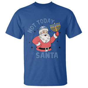 Santa Hanukkah T Shirt Not Today Santa Chanukah Jewish Festival Jew Hanukkah TS02 Royal Blue Printyourwear