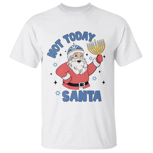 Santa Hanukkah T Shirt Not Today Santa Chanukah Jewish Festival Jew Hanukkah TS02 White Printyourwear