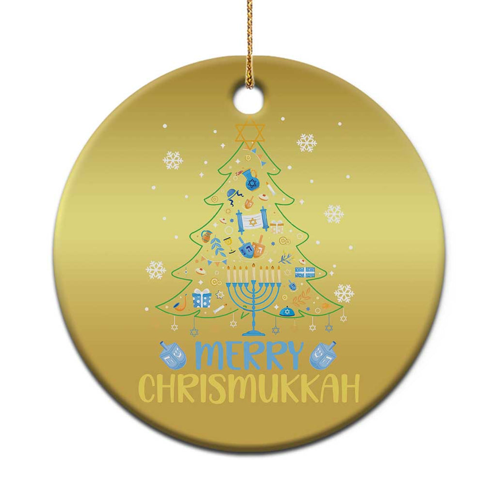 Christmas Hanukkah Christmas Ornament Merry Christmukkah Jewish Christmas Tree Chanukah TS02 Print Your Wear