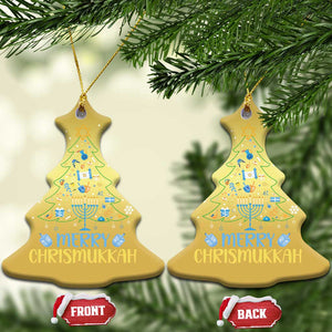 Christmas Hanukkah Christmas Ornament Merry Christmukkah Jewish Christmas Tree Chanukah TS02 Christmas Tree Gold Print Your Wear