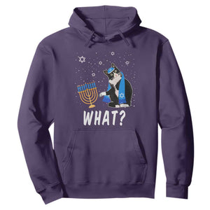 Hanukkah Cat Hoodie What Hanukkah Cat Funny Chanukah Jewish Women Girls Kids TS02 Purple Printyourwear