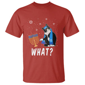 Hanukkah Cat T Shirt What Hanukkah Cat Funny Chanukah Jewish Women Girls Kids TS02 Red Printyourwear