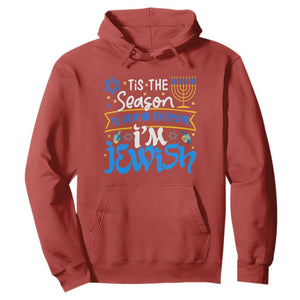 Tis The Season To Remind Everyone Im Jewish Funny Hanukkah Hoodie TS02 Red Printyourwear