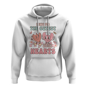 Nurse Valentines Day Hoodie I Care For The Cutest Little Hearts Srcub Life TS02 White Printyourwear