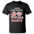 Nurse Valentines Day T Shirt I Care For The Cutest Little Hearts Srcub Life TS02 Black Printyourwear