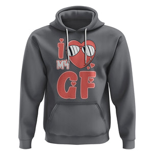 Valentine Matching Couple Hoodie I Love My GF Girfriend Red Heart for Husband Boyfriend TS02 Charcoal Printyourwear