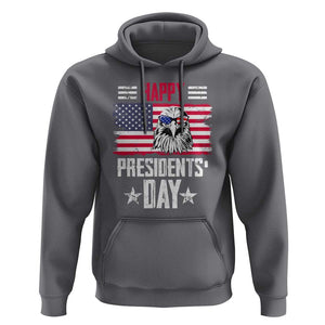 Happy Presidents' Day Hoodie Patriotic American Eagle US Flag Pride TS02 Charcoal Print Your Wear