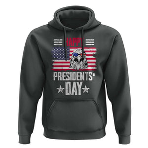 Happy Presidents' Day Hoodie Patriotic American Eagle US Flag Pride TS02 Dark Heather Print Your Wear